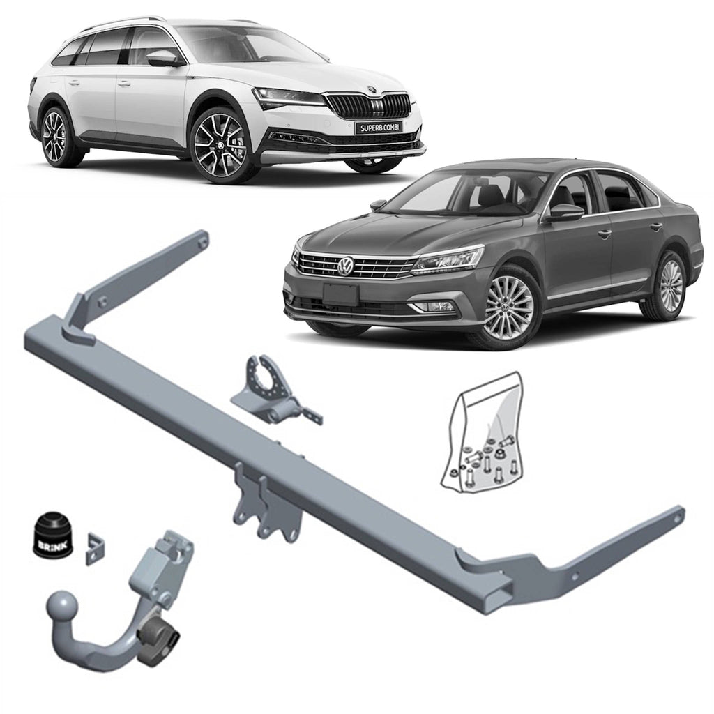 Brink Towbar for Skoda Superb (03/2015 - on), Skoda Superb (03/2015 - on), Volkswagen Passat (08/2014 - on), Volkswagen Passat (11/2016 - on)